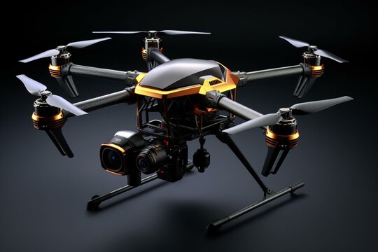 advanced drone for professional purposes. Generative AI