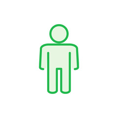 Man icon set. male icon vector. human symbol