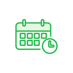 Calendar icon set. Calender symbol. calendar vector icon