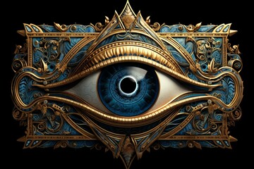 Eye of Horus artwork. Generative AI