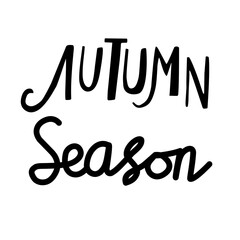 Autumn hand drawn lettering