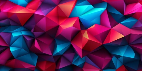 GEOMETRIC COLORFUL 3D SHAPE PATTERN BACKGROUND