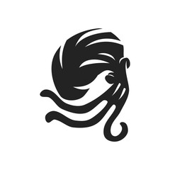 octopus logo template Isolated. Brand Identity. Icon Abstract Vector graphic