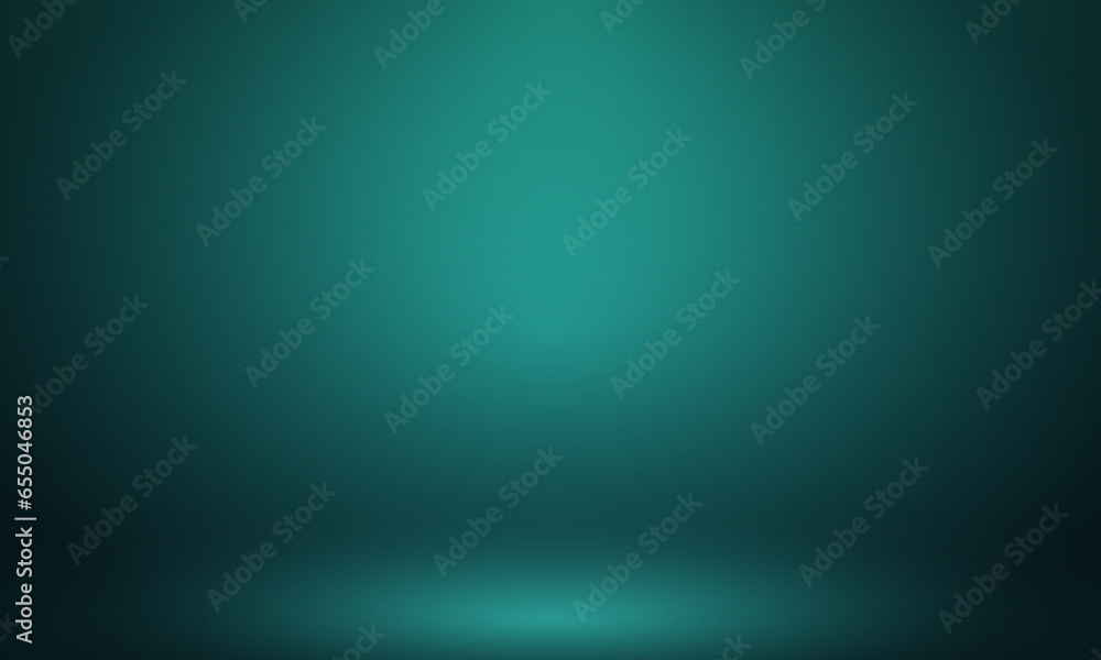 Aufkleber abstract green gradient empty studio room with copy space for you deisgn