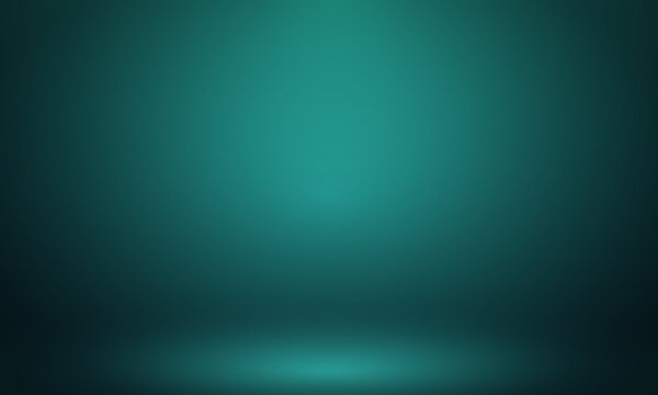 Abstract green gradient empty studio room with copy space for you deisgn