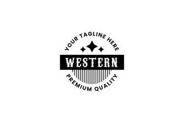 Vintage Country Emblem Typography for Western Bar Restaurant Logo design inspiration