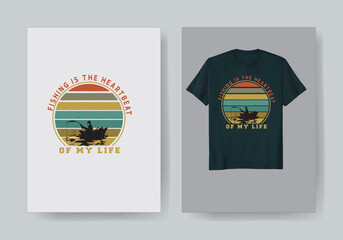 FISHING EVERYDAY GRUNGE T-SHIRT