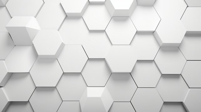 White Hexagonal Background. Luxury White Pattern. Vector Illustration. 3D Futuristic abstract honeycomb mosaic white background. geometric mesh cell texture