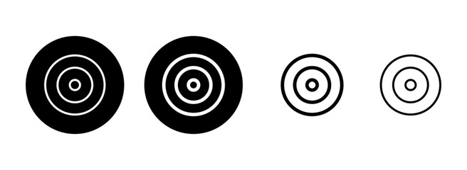 Target icon set illustration. goal icon vector. target marketing sign and symbol