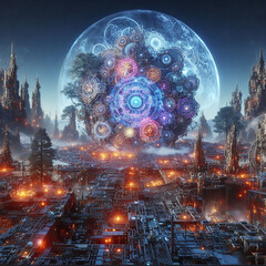 Obraz premium diversity of fractal realms Horologium Mechanicum Machina Temporis Ars Mechanica Orbis Mundi Chronos Magnificus Imperium Mechanicum Lumen Mechanicum Aeternum Mechanicum Oculus Mechanicus Sphaera Mecha