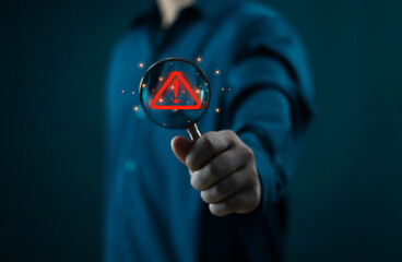 Hacked notifications Cyber attacks on computer networks Cyber Risks, Warnings, Cautions, Errors,...