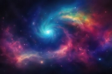 Obraz na płótnie Canvas Spectrum infused celestial backdrop