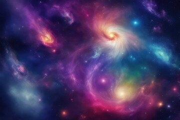 Obraz premium Stellar rainbow hues