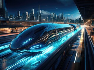 car or vehicle open headlamp parked in futuristic modern concept. Future transportation. Futuristic autonomous car. Driverless autonomous vehicle. Self-driving car technology. AI Generative.
