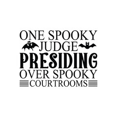 One Spooky Judge presiding over spooky courtrooms