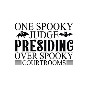 One Spooky Judge presiding over spooky courtrooms