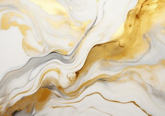 Luxury Gold Marble texture background. Panoramic Marbling texture design for Banner, invitation, wallpaper, headers, website, print ads, packaging design template. AI Generative.