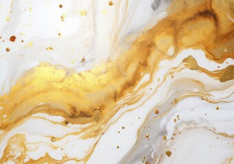 Luxury Gold Marble texture background. Panoramic Marbling texture design for Banner, invitation, wallpaper, headers, website, print ads, packaging design template. AI Generative.
