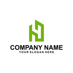 green building logo vector company