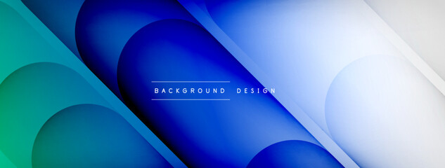 Light geometric abstract background with lines, circles