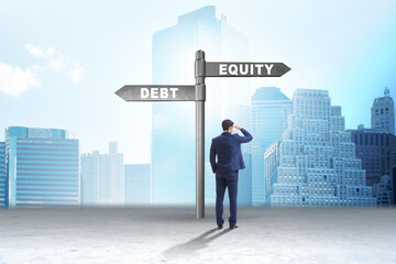 Debt or equity concept as financing options