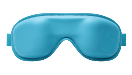 Blue sleep mask isolated on transparent background