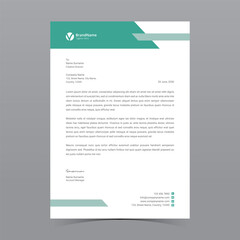 A4 Letterhead Template Vector Design