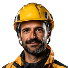 Fototapeta premium Engineer wearing safety helmet