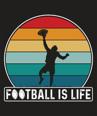 Rugby ball Tshirt Design & American football Shirt