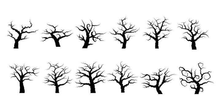 Halloween spooky tree set