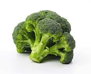 Broccoli isolated on white background with clipping path