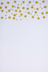 Frame border made of  sparkle glitter for decorating art and handmade products. Glitter blinking...