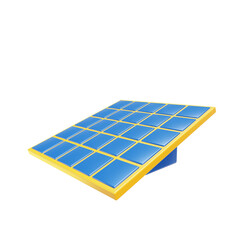 3d solar panels icon