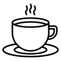 Illustration of Coffee Cup design Line Icon