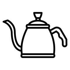 Illustration of Coffee Kettle design Line Icon