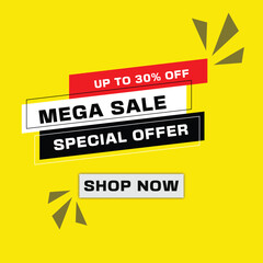 Fototapeta premium Trendy Sales Design Banner