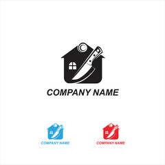 house knif logo modern