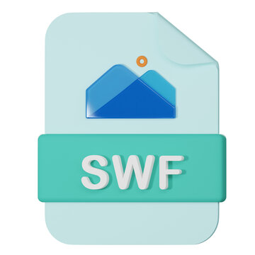 swf filename extension 3d icon