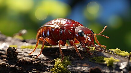 Bedbug, Macro shot , Color Gradient, Background HD