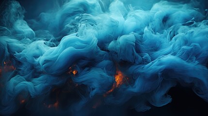 Fototapeta na wymiar Cerulean Smoke, Macro shot , Color Gradient, Background HD