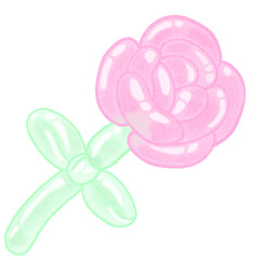 Rose ballon
