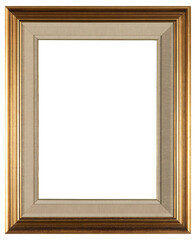 Large picture frame on a transparent background, in PNG format.