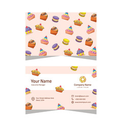 Bakery business card design template