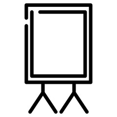 whiteboard line icon, office, education, board, business, white, background, presentation, design, school, blank, whiteboard, class, isolated, empty, vector, meeting, illustration, frame, write, space