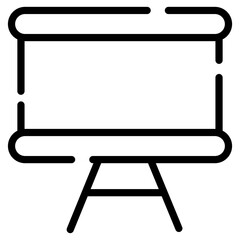 whiteboard line icon, office, education, board, business, white, background, presentation, design, school, blank, whiteboard, class, isolated, empty, vector, meeting, illustration, frame, write, space