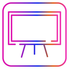  whiteboard gradien icon, office, education, board, business, white, background, presentation, design, school, blank, whiteboard, class, isolated, empty, vector, meeting, illustration, frame, write, s