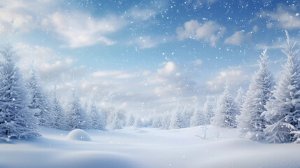 winter wonderland postcard