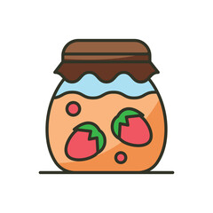 Jam food icon design illustration. Vector design