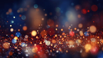 Fototapeta premium Elegant Rounded Bokeh Lights for the Holidays