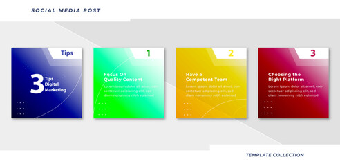 Tips instagram  for social media business marketing text here  